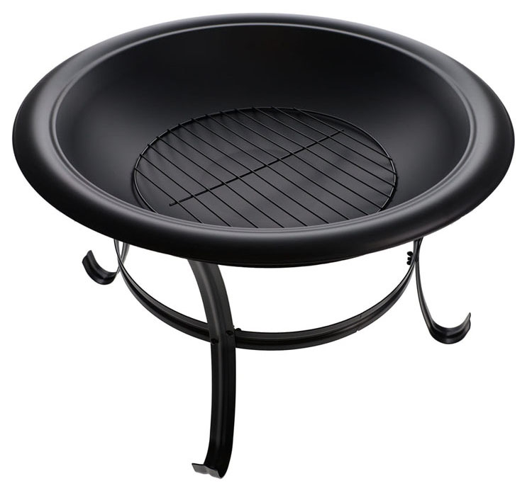 Backyard Garden Camping Bonfire Charcoal BBQ Grill Fire Pit Bowl with Customized Logo