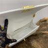 Buy cheap Authentic Crocodile Skin Women White Flap Purse Genuine Alligator Leather Lady Small Handbag Female Single Shoulder Bag from wholesalers