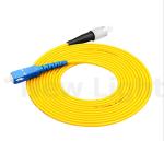 FC-SC Fiber Optic Patch Cord Single Mode Simplex Pvc 3.0mm Diameter Fiber Cable