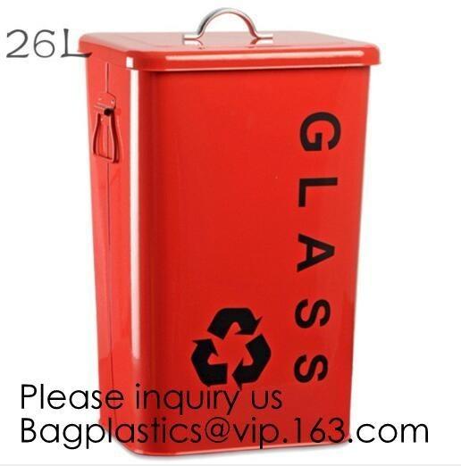 Kitchen/Home/Household/Outdoor/Recycling,Copper Garbage Can Tin Garbage Bin