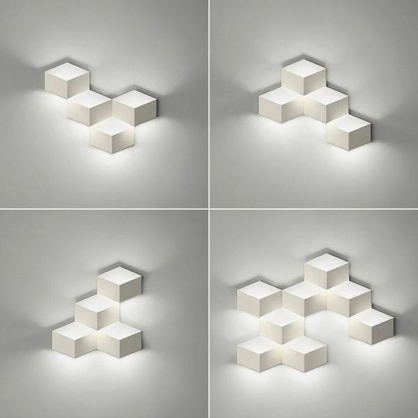 Buy cheap Modern Creative geometry Wall Lamp Bedroom Bedside Living Room Aisle three-Dimensional Wall Lamp(WH-OR-243) from wholesalers