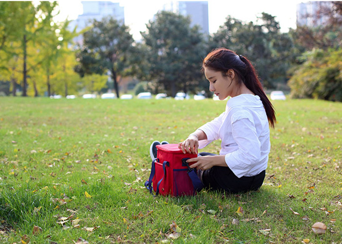 27x21x15 CM Student Lunch Bag , Insulated Thermal Bags With Aluminum Layer