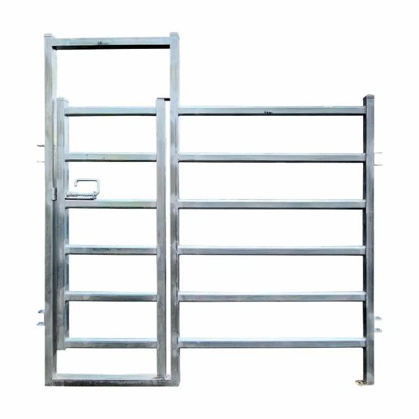 Buy cheap Side Gate Livestock Fencing Galvanized Man Gate Farm Cow Fence Panels Oval tube from wholesalers