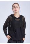 ODM Women'S Athletic Clothing Mesh Splice Lightweight Running Hoodie