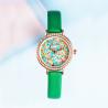 Buy cheap Green 3ATM Ladies Wrist Watch Leather Strap from wholesalers