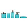 Buy cheap Round Glass Bathroom Accessories Set with Circle Glass Soap Dispenser Hand Wash Dispenser from wholesalers