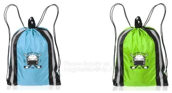 promotional Gym drawstring backpack tip quality polyester, backpack,sport