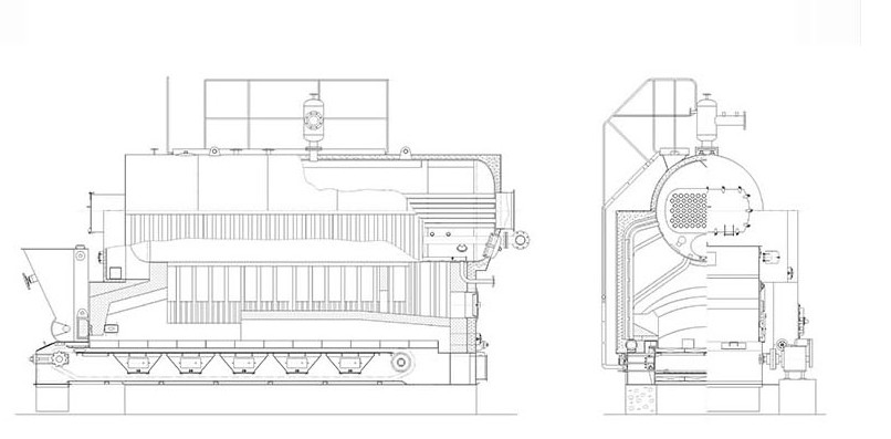 Non Pollution Biomass Hot Water Boiler Long Durability Corrosion Resistant