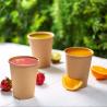 Buy cheap 8oz Compostable Coffee Cups Paper To Go Cups Dia 80mm PE Coating from wholesalers