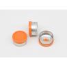Buy cheap 13mm Orange Pharmaceutical Injection Vial Caps With Pre-indentation from wholesalers