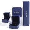 Buy cheap Dark Blue Round Corner PU Leather Jewelry Set Box Upscale Jewelry Packaging Box OEM from wholesalers