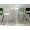 Buy cheap Restaurant Tall Bar Stool Chair Ergonomic Backrest Mint Green from wholesalers