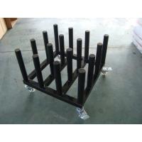 Buy cheap Iron Tube Industrial Display Stands Cart For Vinyl Upright Rolls Easy Movement product