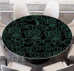 Buy cheap Screen Printing Round Tempered Glass Coffee Table 6mm-12mm Thickness from wholesalers