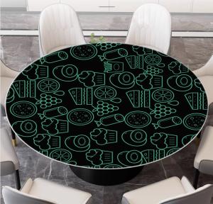 Buy cheap Screen Printing Round Tempered Glass Coffee Table 6mm-12mm Thickness from wholesalers