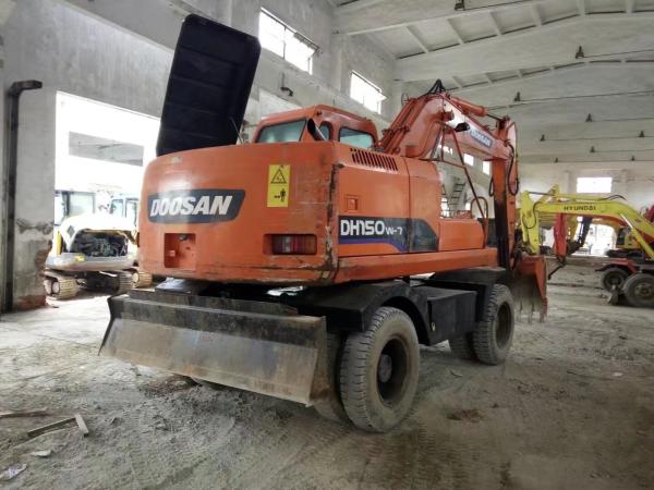 Buy cheap 2012 Year Used DOOSAN Wheel Excavator DH150W-7 Engine Power 71kw from wholesalers