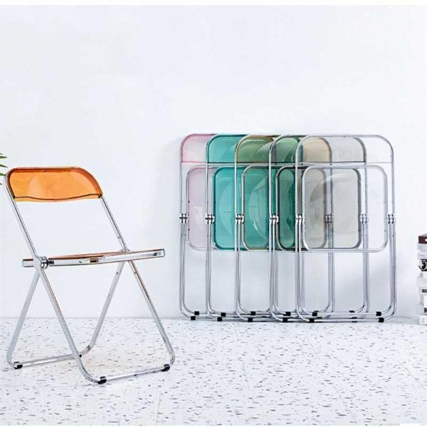 Buy cheap Portable Indoor Outdoor Chair Transparent Metal Plastic Folding Chairs from wholesalers