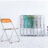 Buy cheap Portable Indoor Outdoor Chair Transparent Metal Plastic Folding Chairs from wholesalers