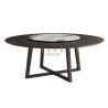 Buy cheap Solid Wood Leg With Centre Round Rotating Dining Table ZZ-ZC02A from wholesalers
