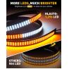 Buy cheap Emergency Strobe Light Strips Running Board Safety Warning Flashing Light Amber White Flexible Hazard Light for Trucks from wholesalers