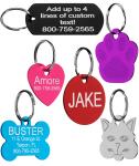 Stainless Steel Engravable Dog Tags Metal Dog Name Tags Engraved