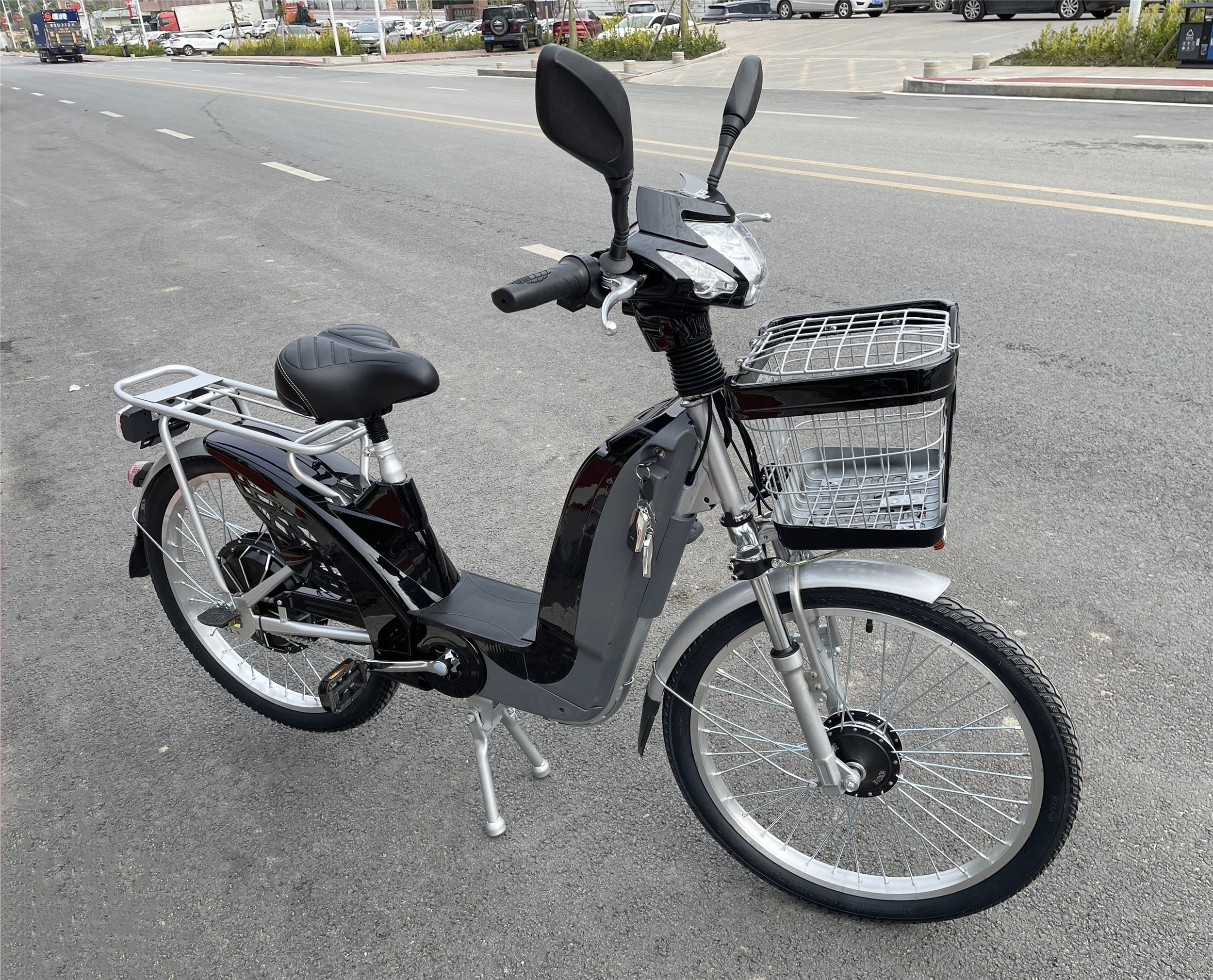 Single Speed 48V Electric Bike 500W 350W 24 Inch Wheel Electric Bike