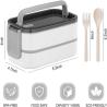 Buy cheap Multicolor Large Capacity Adult Bento Box for Lunch from wholesalers