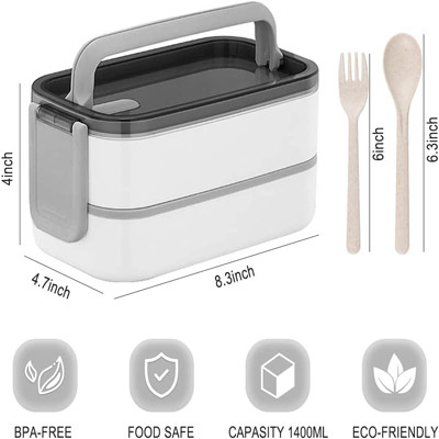 Multicolor Large Capacity Adult Bento Box for Lunch