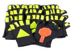 Breathable Traffic Safety Gloves S - XXL Size Nylon And Spandex Material
