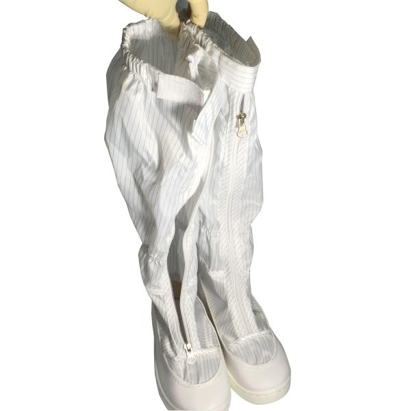 Clean Room Long Sleeve Esd Work Boots Short Upper Leather Anti Static Safety