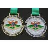 Buy cheap Round Shape Baseball Metal Award Medals / Shiny Silver Custom Running Medals from wholesalers