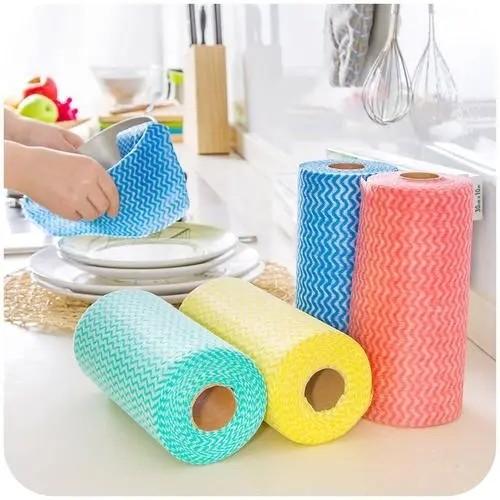 Buy cheap BSCI Washable Spunlace Cleaning Wipes Cloths Roll Nontoxic Disposable from wholesalers