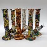 Colorful Glass 640g 300mm Hookah Silicone Water Pipe