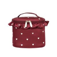 Buy cheap Plain Round Cylinder Bucket Portable Custom Cosmetic Bag product