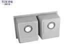 Square Single Bowl Undermount Stainless Steel Kitchen Sink Easy Cleaning