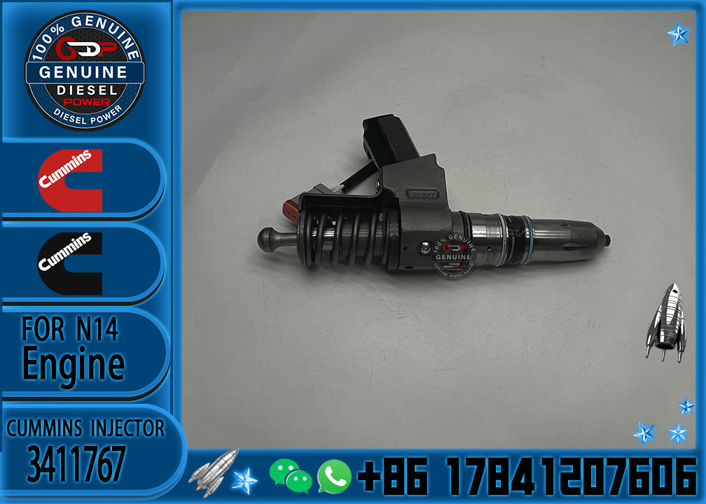 New High Quality Diesel N14 Common Rail Fuel Injector 3411766 3652541 3411767 3652542 for cummins N14