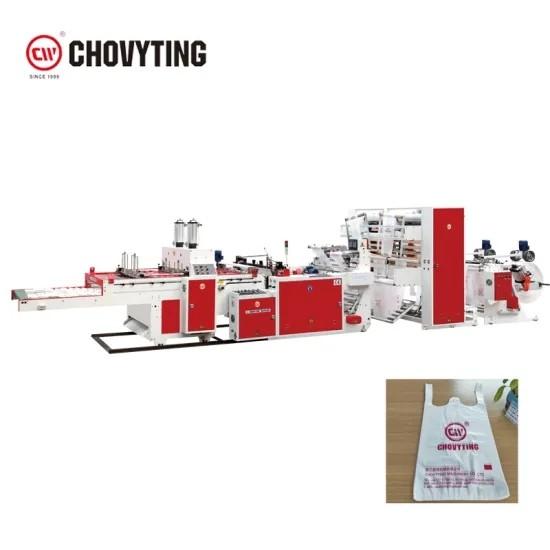 Buy cheap Biodegradable Polythene Carry Bag Making Machine 220pcs/Min 3 Lines from wholesalers