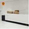 Buy cheap 2Person Solid Surface Hotel Counter Table Regular Reception Station Desk from wholesalers