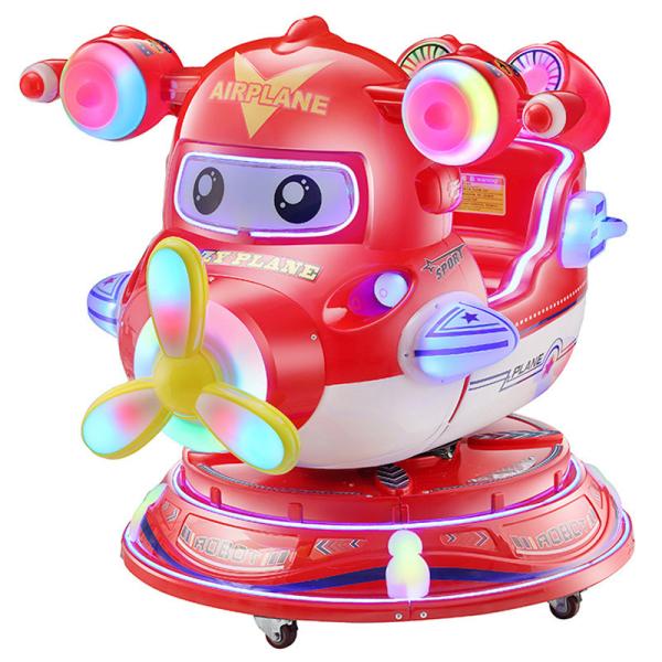 Children Electric Coin Rotating Elevator MP5 Aircraft Mobilization Game Console