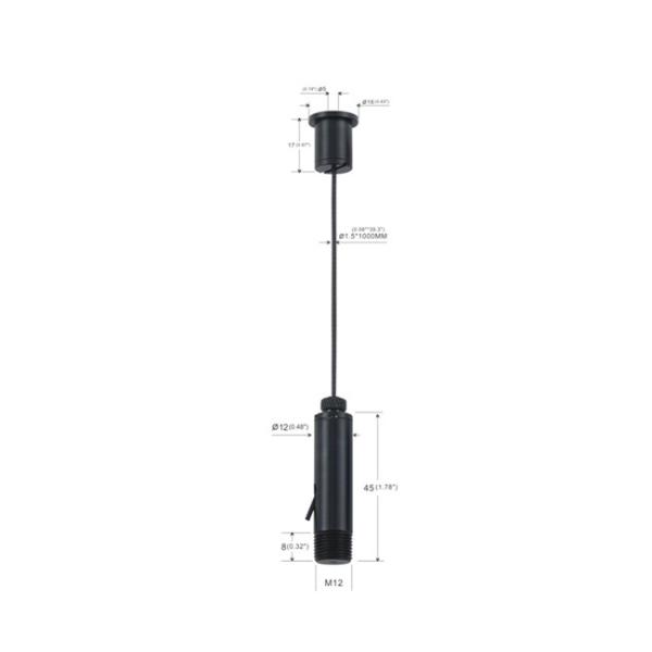Buy cheap Electroplating Matt Black Ceiling Light Cable Suspension Systems YW86344 from wholesalers
