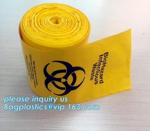 Buy cheap PLA biodegradable clinical waste bags,medical waste bag, Heavy duty biohazard trash waste garbage bags biodegradable col from wholesalers