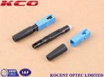 FTTH Quick Connect Fiber Optic Connectors SC UPC Single Mode 2.0MM 3.0MM