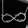 Buy cheap 15.7in Infinity Custom Silver Necklaces from wholesalers