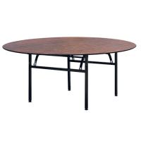 Buy cheap 30*30*1.2mm Iron Powder Coated Round Hotel Banquet Table For Dining product
