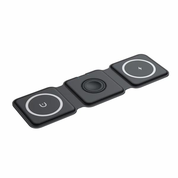 Buy cheap Short Circuit Protection 3 In 1 Wireless Charger 15W QI Magnetic For Smart Watch from wholesalers