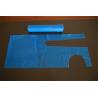 Buy cheap Blue Plastic Aprons Disposable On The Roll With Round Neck Waist Tie 26"X48" from wholesalers