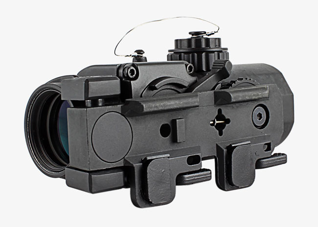 Black 4X32 F Tactical Rifle Scope Red Illuminated 11 Levels Brightness For Air Soft Riflescopes