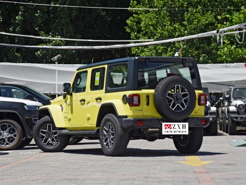 Jeep WranglerLong range new electric vehicle 5 door 5 seat SUV 2022 2.0T 4xe Sahara fluorescent yellow edition used car