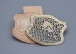 TPU Custom Logo Embossed Labels , Embossed Iron On Garment Labels