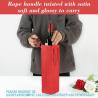 Buy cheap Package Thick Kraft Paper Wine Tote Gift Bags For 1 Bottle, Sturdy Paper Wine Gift Bags With Handles from wholesalers
